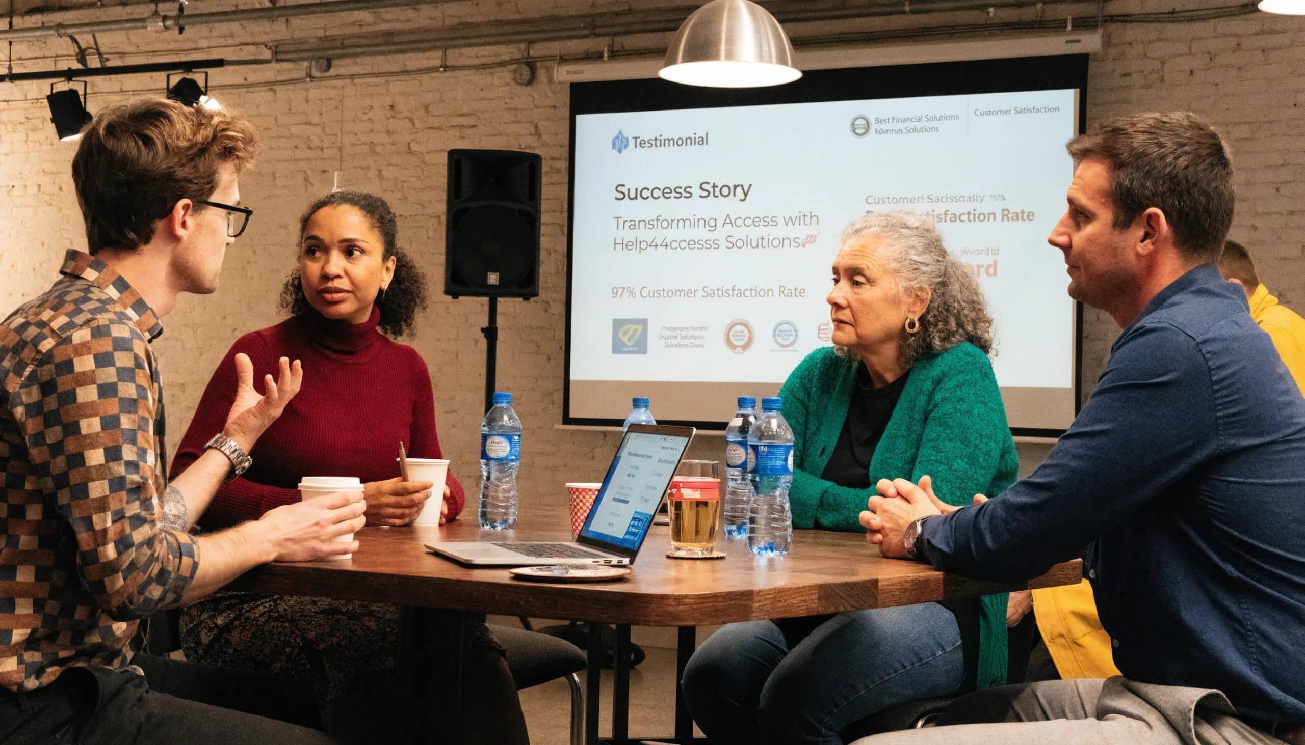Professionals sharing success stories on Help4Access database modernization outcomes